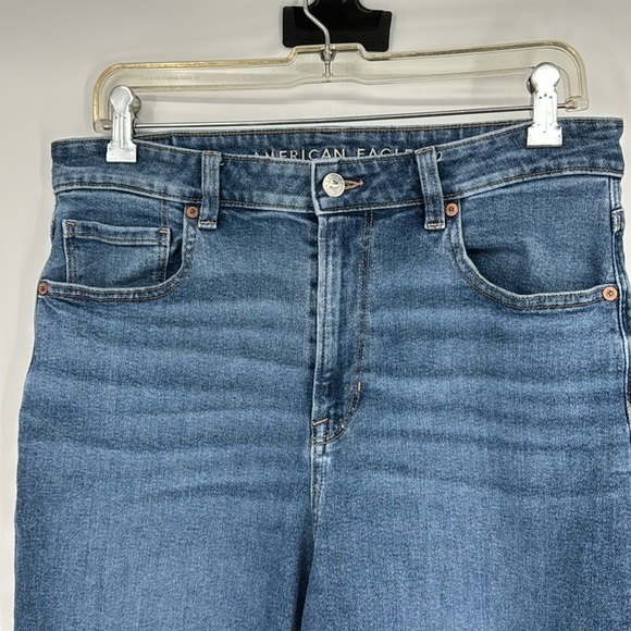 American Eagle Stretch Mom Jeans-Size 12 Long - Picture 3 of 8